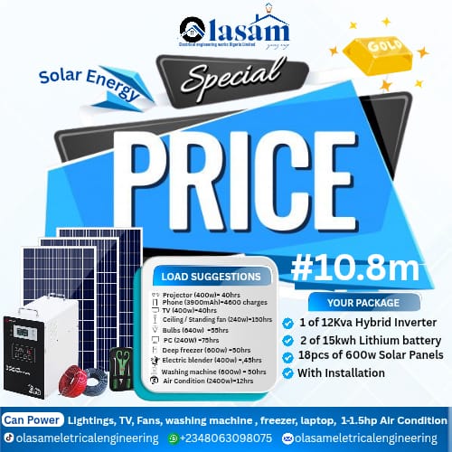Gold solar package — ₦10,800,000