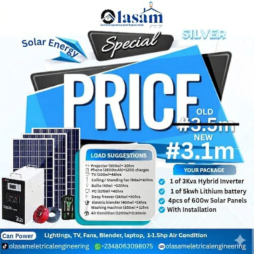 Silver solar package — ₦3,100,000