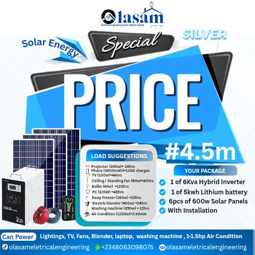 Silver solar package — ₦4,500,000